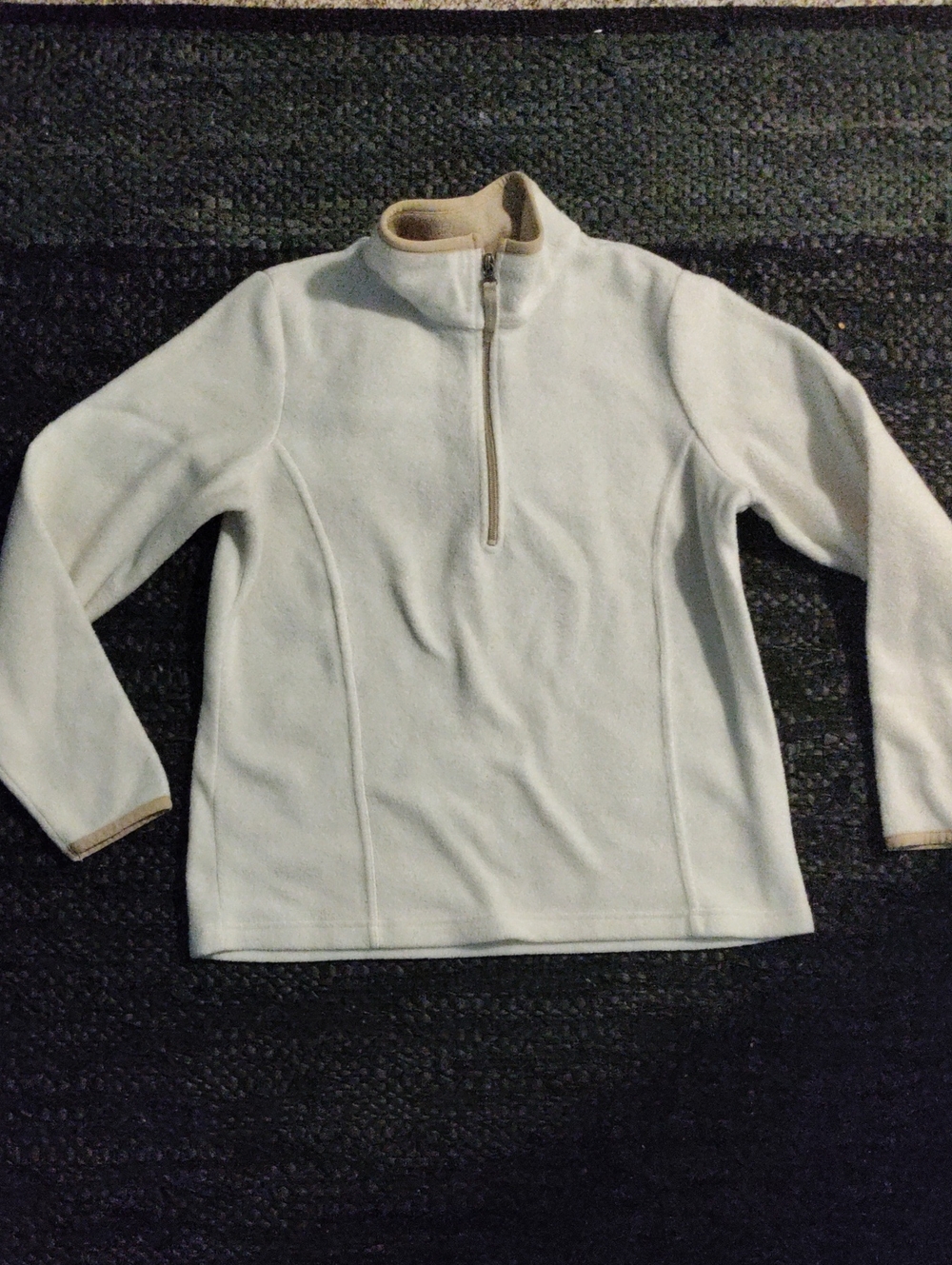 Old Navy Cream Half-Zip Fleece Pullover